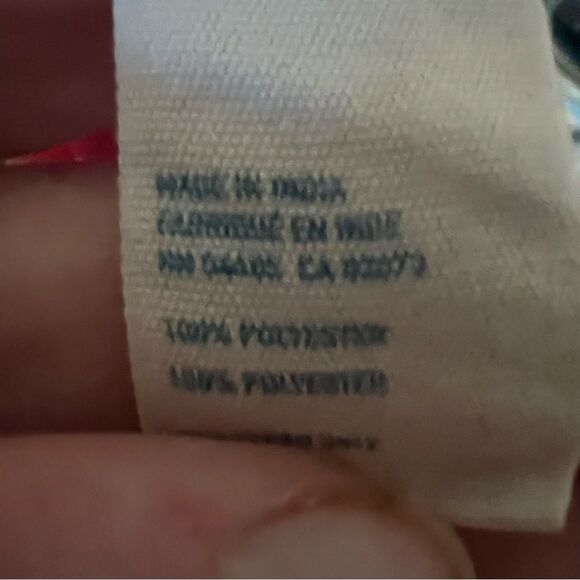 American Eagle Outfitters Womens Button Down Sleeveless Cherry Red Blouse Large - Picture 8 of 8